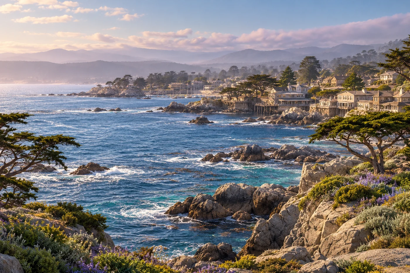 Ilustración inspirada en Monterey, California.