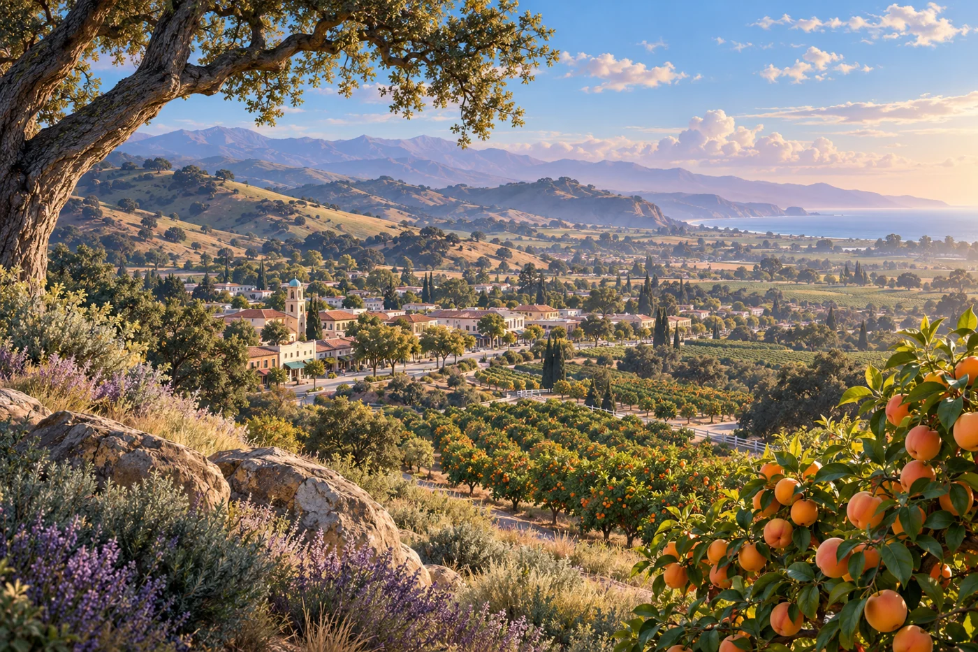 Ilustración inspirada en Moorpark, California.