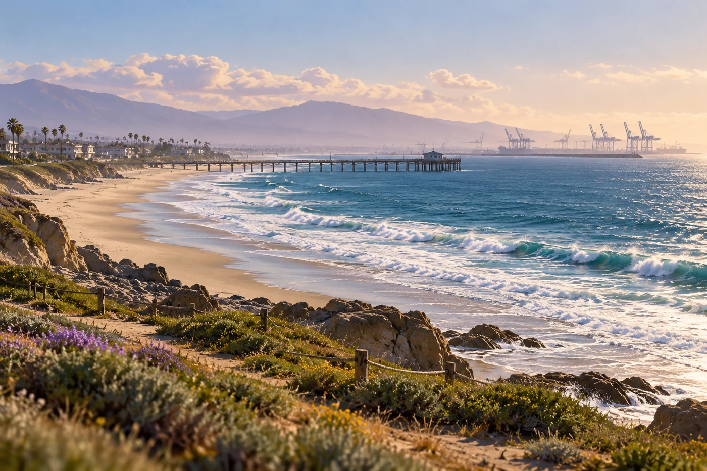 Illustration inspired by Port Hueneme, California.