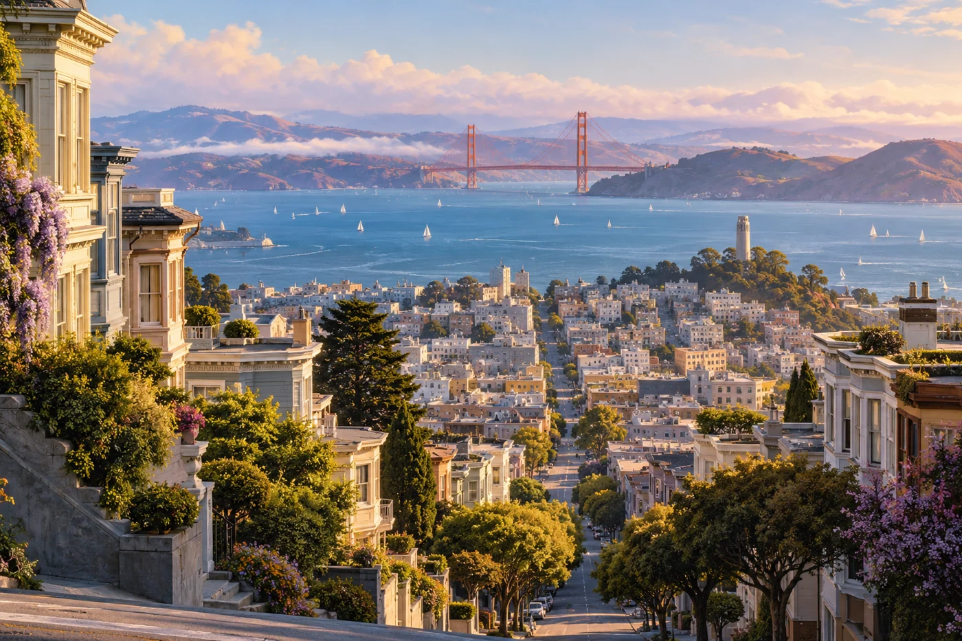 Illustration inspired by San Francisco, California.