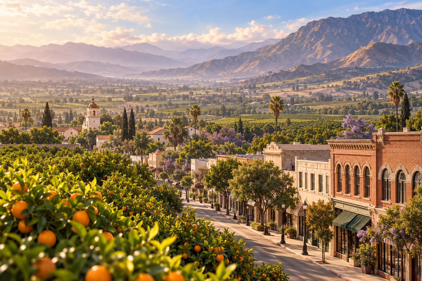 Illustration inspired by Santa Paula, California.