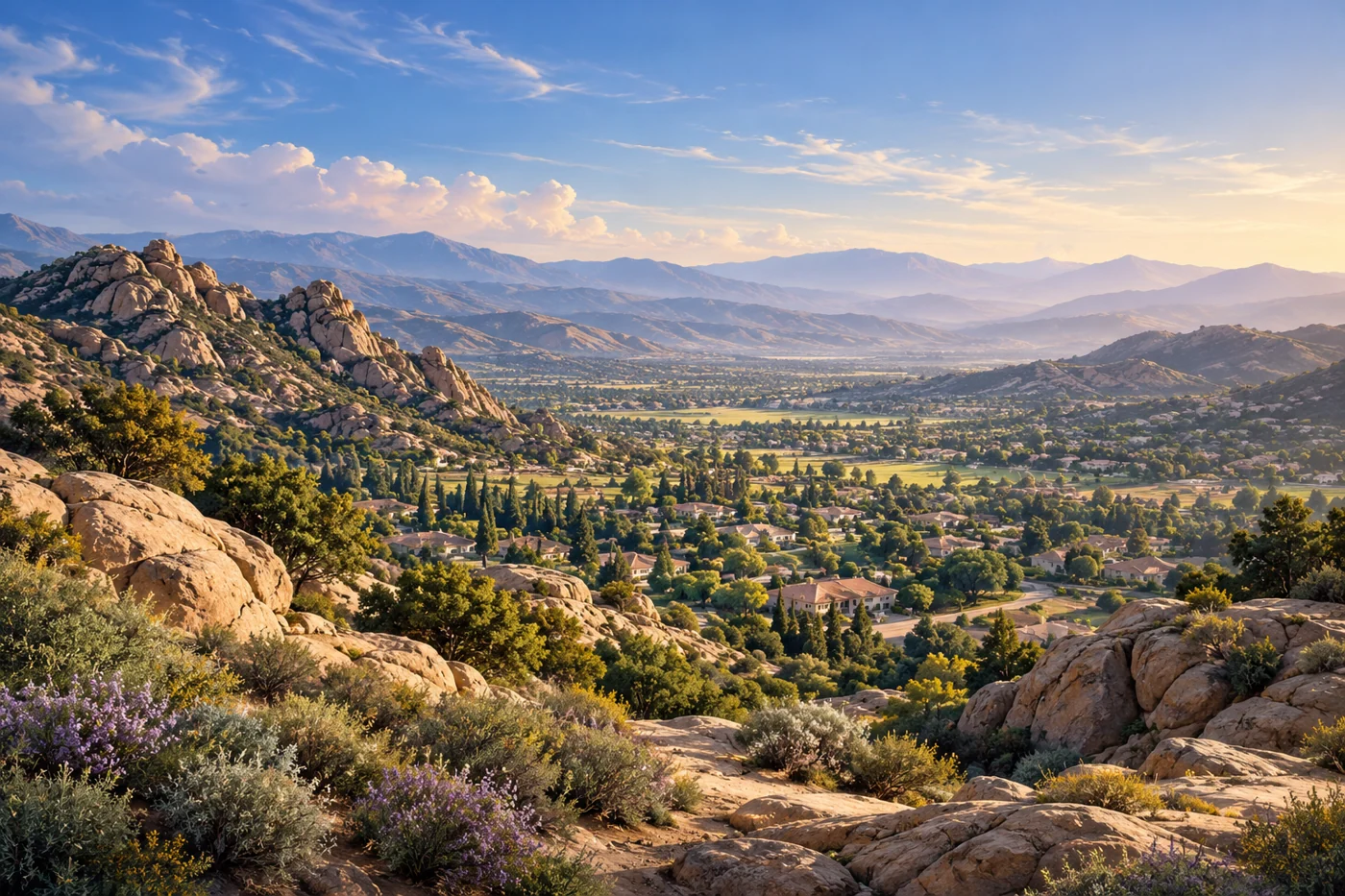 Ilustración inspirada en Simi Valley, California.